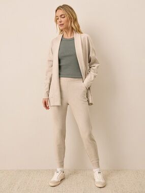 Pact Organic Cotton Airplane Set - Sweatshirt Cardigan & Sweatpants